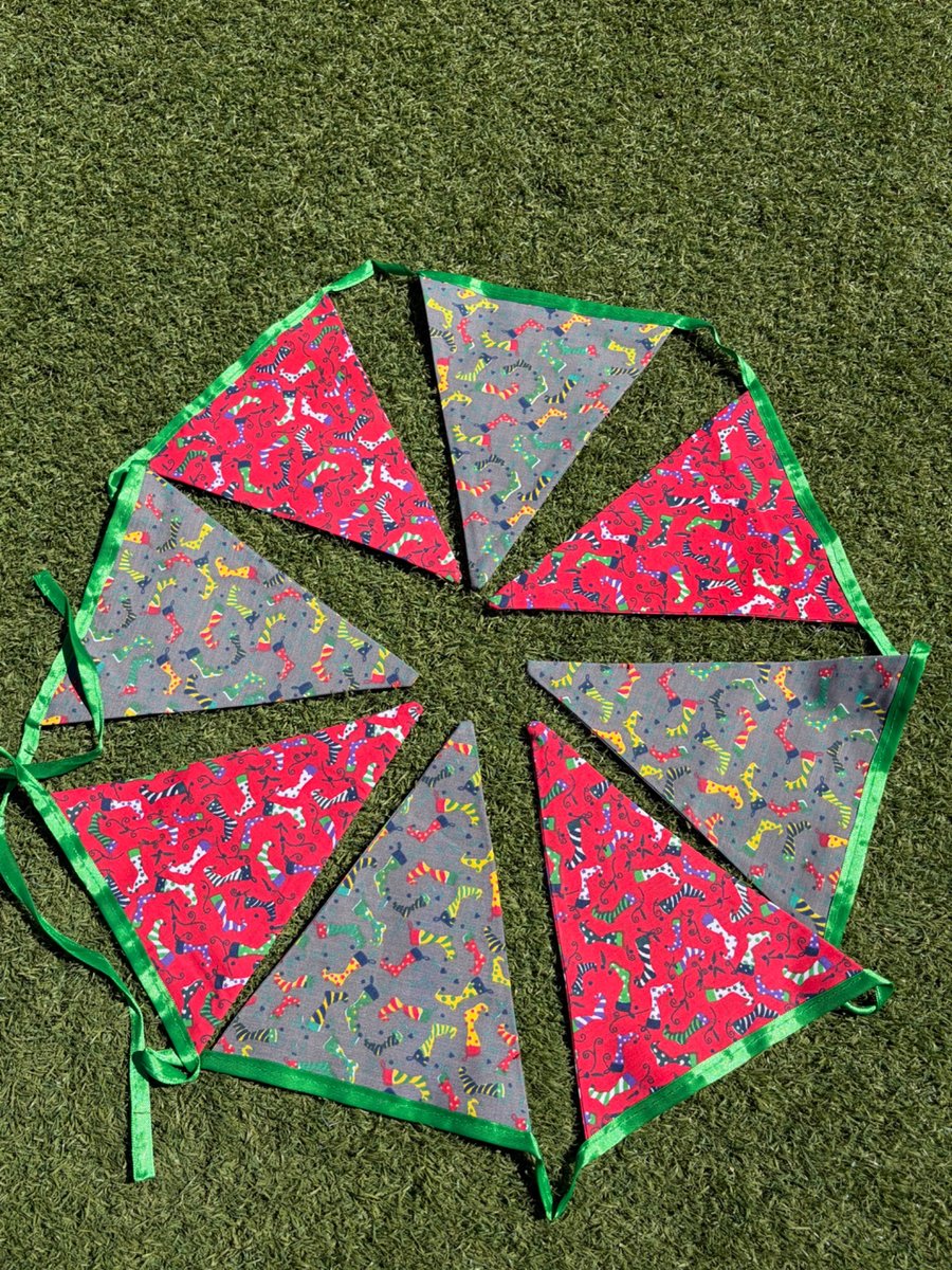 Handmade Christmas Bunting 