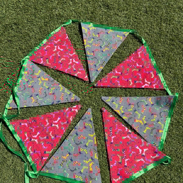 Handmade Christmas Bunting 