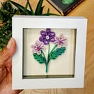 ‘Purple Petals’ Paper Flower Frame
