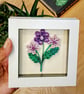 ‘Purple Petals’ Paper Flower Frame