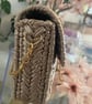 Handmade champagne metallic evening purse - Image 3