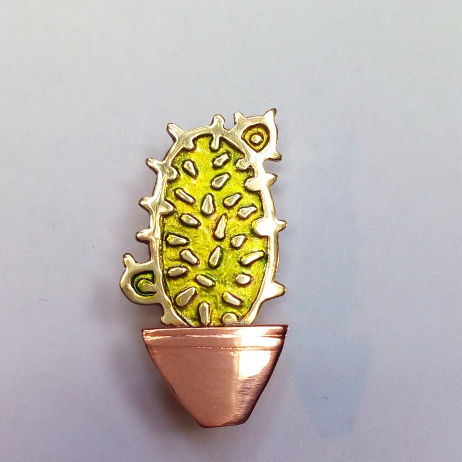 Cactus brooch,cacti brooch