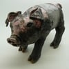 Clay Raku fired Piglet