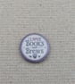 I Love Books and Brews - Book Lover Magnet - Resin Finished - Purple & White