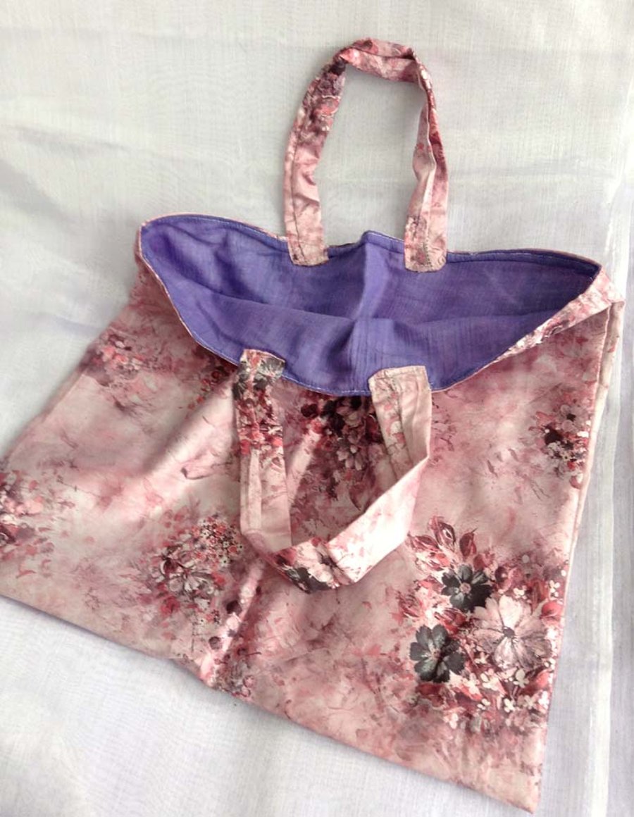 Pink floral TOTE