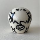 Small Wheel Thrown and Hand-Painted Ceramic Highland Cow