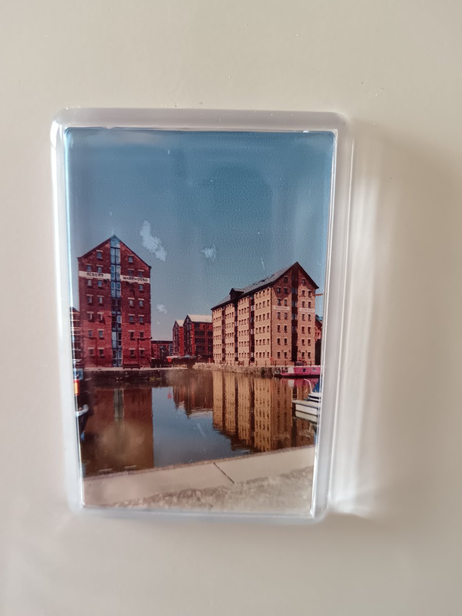Gloucester Docks River View Photography Fridge Magnet 