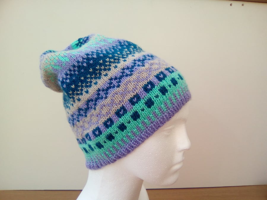 Slouchy pull on hat