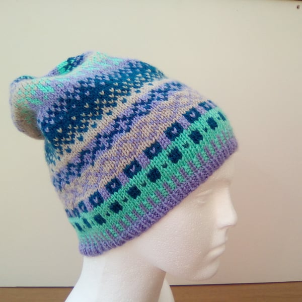 Slouchy pull on hat