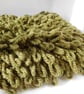 Lichen - chunky hand knitted "Loopy" tote bag in olive green - Image 6