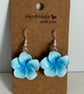 Sterling Silver Earrings - Flowers (Turquoise) - Brand New & Sealed!! 