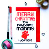 Pawsome Mommy Card Christmas Card from the Dog Christmas Card Fur Baby Mum