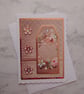 Flowers Are Like Friends Rose Gold Flowers Any Occasion 3D Luxury Handmade Card - Image 1