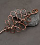 Antique copper Hair slide, solid copperhair barrette,Hair Accessories,celtic  - Image 1