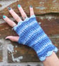  Wrist warmers. Crochet pattern for ladies' fingerless gloves. Photo tutorial.  - Image 3