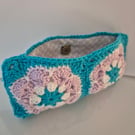 Crochet Make up bag, toiletry bags- handmade gifts UK,