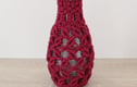 macrame covered vase, bottles and upcycled Jars