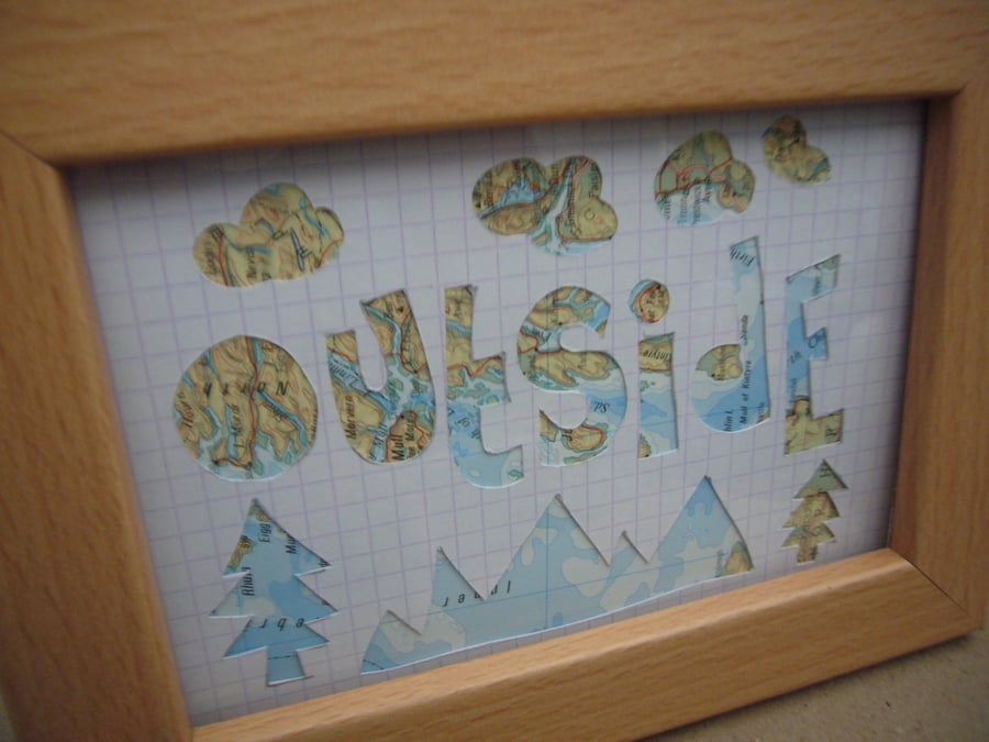 (TXT2) Handcut artwork: outside