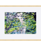  Framed Landscape Impressionist Watercolour Painting River Walk In Summer - Image 2