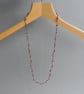 Long Red Necklace - Scarlet Spiky Beaded Necklaces - No Clasp Jewellery - Image 2