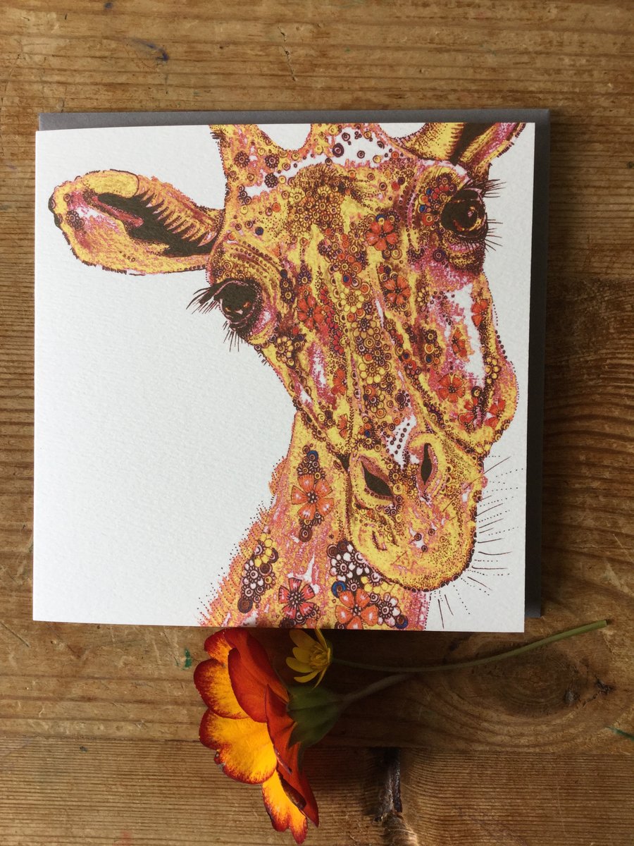 Masai Giraffe Greeting card 
