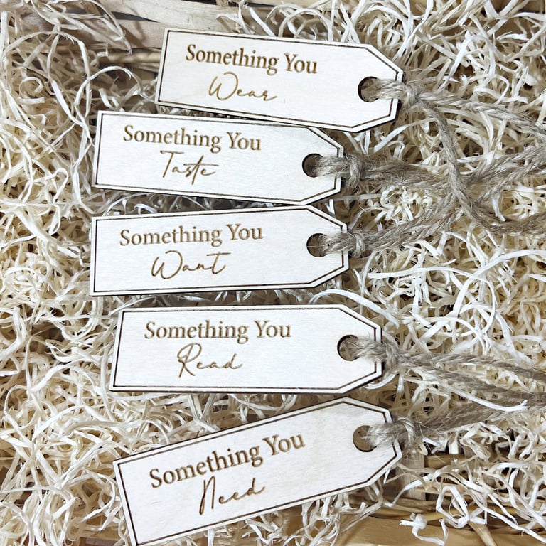 Something You Want Gift Tags Pack of 5, Christmas Gift Tags Want Need Wear Read 