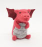 Woolly Dragon - Needle Felted Handmade Decoration - Image 4