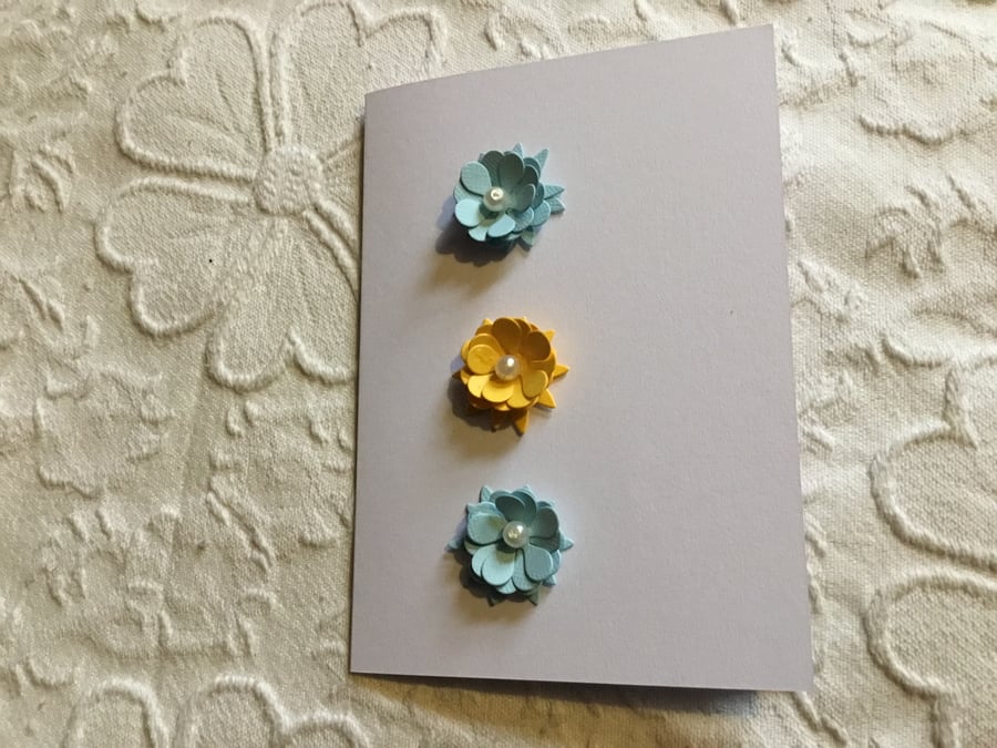 Pretty card with hand made Any occasion including Mothers Day