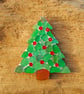 Christmas tree beach glass hanger - Image 1