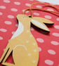 Hare Wooden Hanging Decoration - Image 3