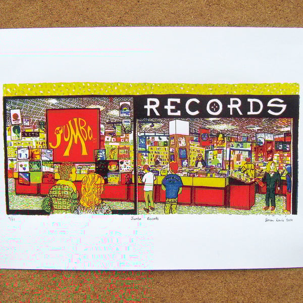 Jumbo Records - Leeds Screenprint Art
