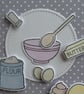Have a Sweet Birthday Card - Pink Mixing Bowl & Cup Cakes - Image 2