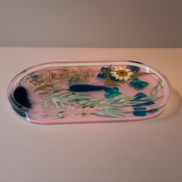 Handmade resin trinket trays