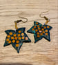 Stunning Green and Bronze Polymer Clay Leaf Earrings - Image 8