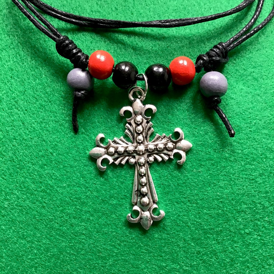 Crucifix Charm Pendant Necklace