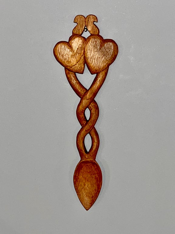 Wooden Celtic Love Spoon