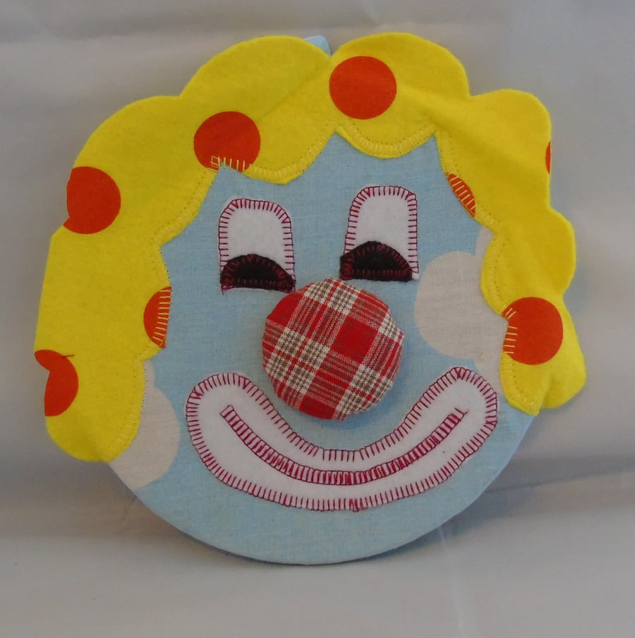 Seconds Sunday - Covered Cork Pinboard - Clown