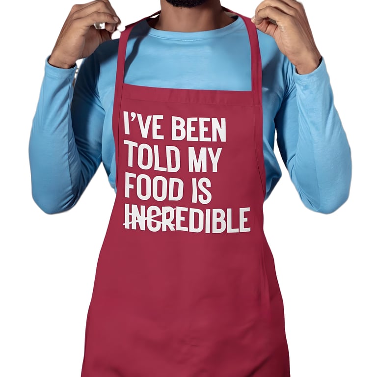 Funny Apron Iv Been Told My Food Is INCR Edible Funny Kitchen BBQ Apron