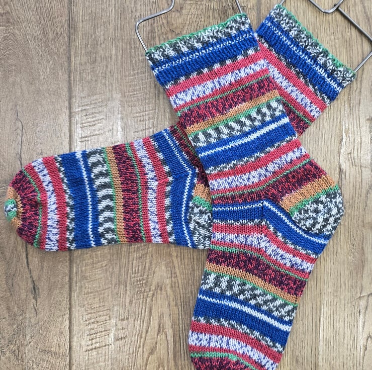 Handmade Boot Socks 4-6 - Folksy