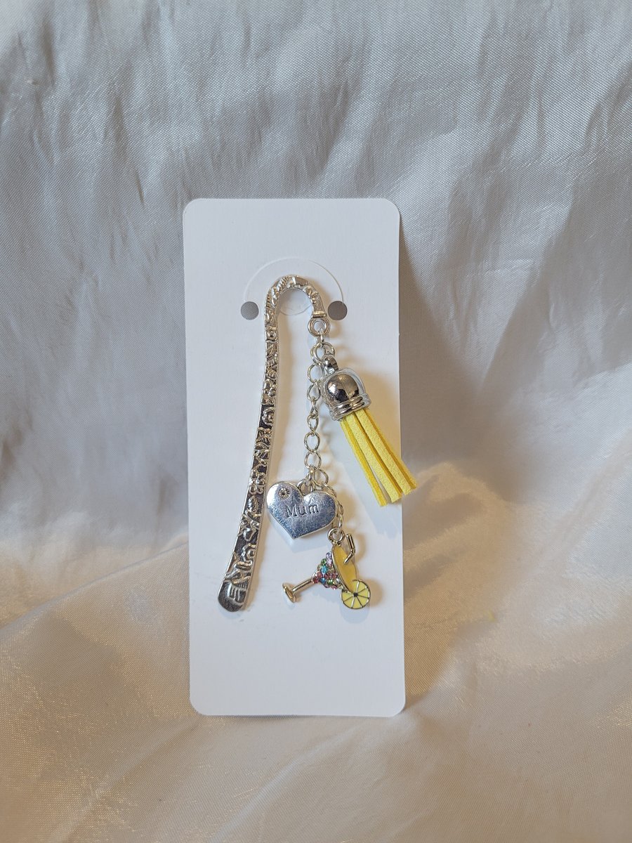 Mothers Day Metal Bookmark - Cocktail Glass