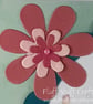 Handmade birthday card - cute bear with flower basket - Image 4