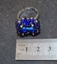 Light Blue Glass Adjustable Ring  - Image 2