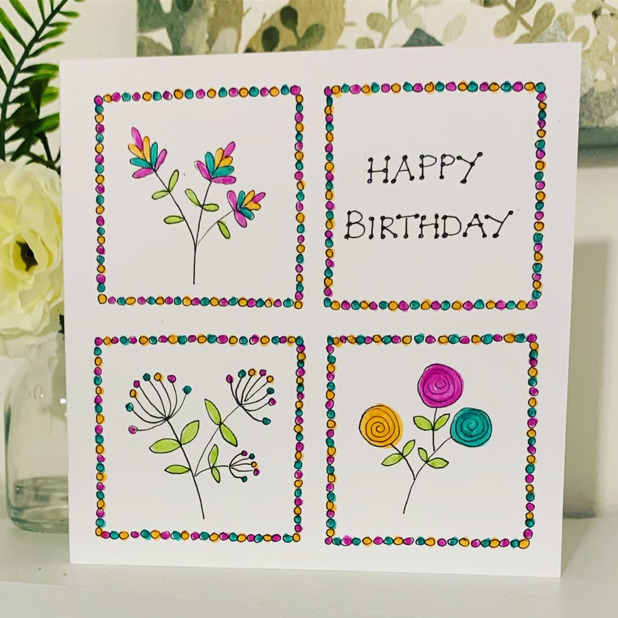 Hand drawn Birthday Card 