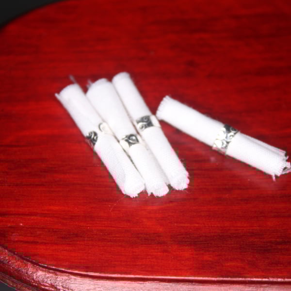 12th Scale SIlver Napkin rings