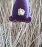Easter bunny purple hanging decoration. - Image 4