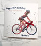 Cycling Birthday Card For Her Happy Birthday Mum Sister Best Friend 30th 40th et - Image 3