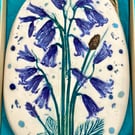 Porcelain Plaque with Bluebells 
