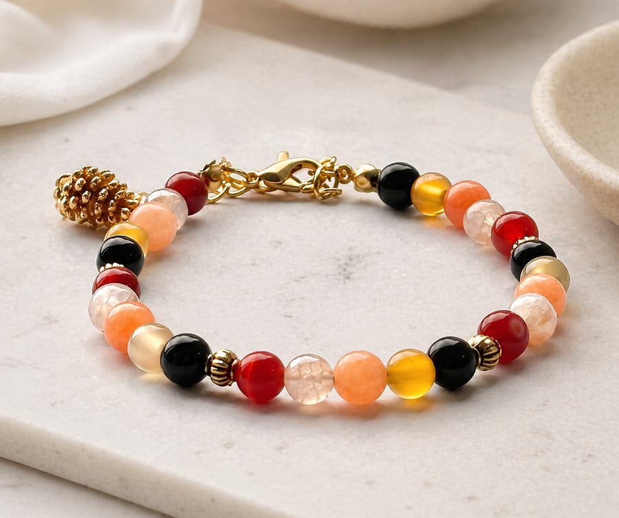 Inspired By Autumn Colours Bracelet