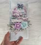 Handmade Christmas Card with Teddy Bear, Flawers & Winter Scene (117)Luxury Card - Image 7