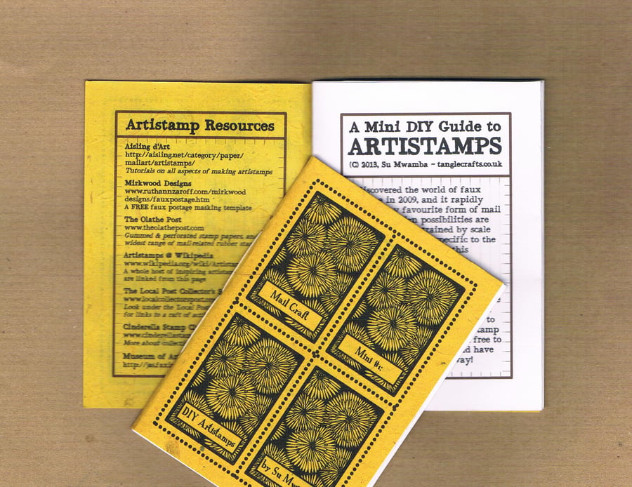 DIY ARTISTAMPS - Mail Craft Mini 1 - a maxi mini zine faux postage tutorial